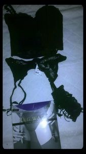 4pc Black Corset bundle